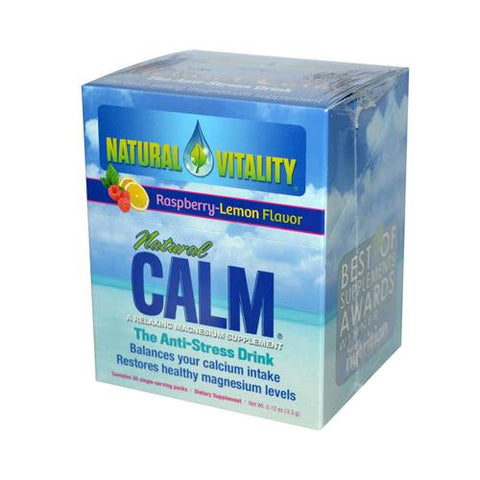 Natural Vitality Magnesium Natural Calm Raspberry Lemon - 30 Packets