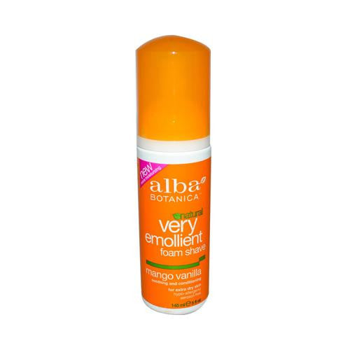 Alba Botanica Moisturizing Foam Shave Mango Vanilla - 5 Fl Oz