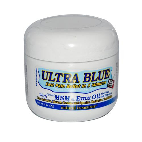 B.n.g. Natural Treasures Ultra Blue Topical Analgesic Gel Using Menthol - 2 Oz