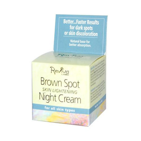 Reviva Labs Brown Spot Night Cream Skin Lightening - 1 Oz