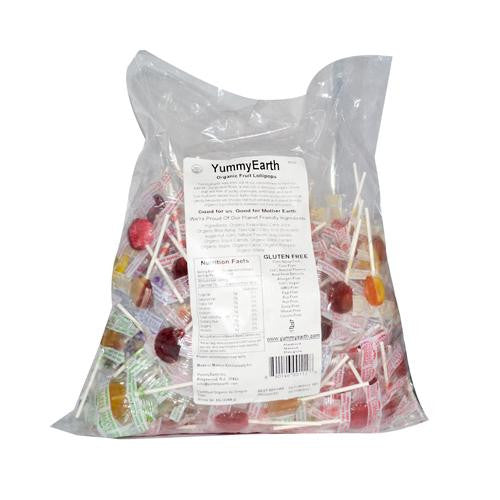 Yummy Earth Organic Fruit Lollipops - Assorted Fruits Flavors - 5 Lb Container