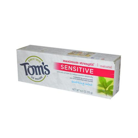 Tom's Of Maine Sensitive Toothpaste Soothing Mint - 4 Oz - Case Of 6