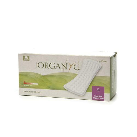 Organyc Cotton Flat Panty Liners - 24 Pack