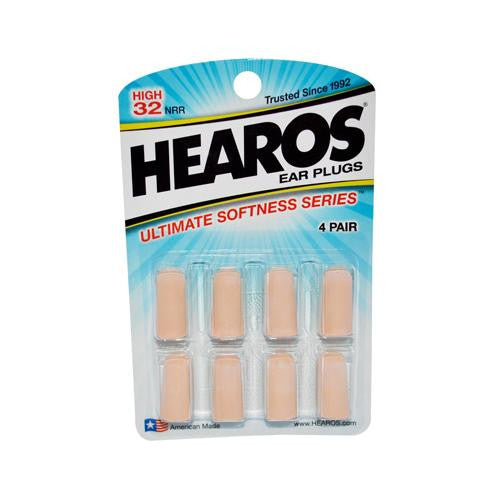 Hearos Ear Plugs Ultimate Softness Series - 4 Pairs