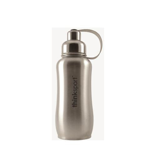 Thinksport Stainless Steel Sports Bottle - Silver - 25 Oz