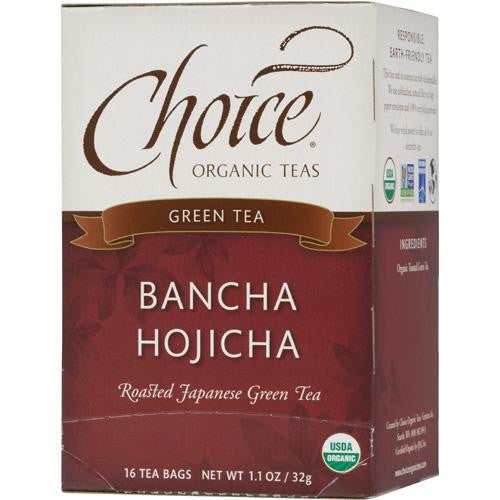 Choice Organic Teas Ban-cha Toasted Green Tea - 16 Tea Bags - Case Of 6