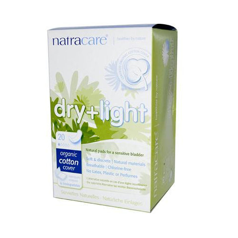 Natracare Dry And Light Individually Wrapped Pads - 20 Pack