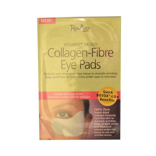 Reviva Labs Collagen Fiber Contoured Eye Pads - Case Of 6 - 3 Sets