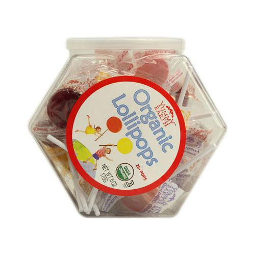 Yummy Earth Organic Lollipops Assorted Personal Bin - 6 Oz - Case Of 10