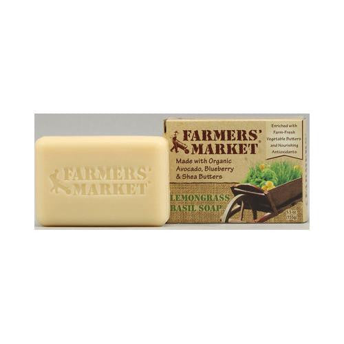 Farmer's Market Natural Bar Soap Lemongrass Basil - 5.5 Oz