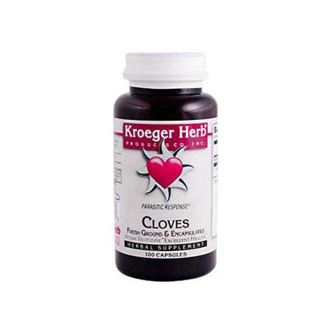 Kroeger Herb Fresh Ground Cloves - 450 Mg - 100 Vegetarian Capsules