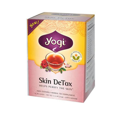 Yogi Skin Detox Herbal Tea - 16 Tea Bags - Case Of 6