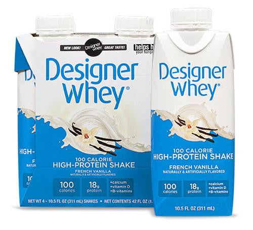 Designer Whey Protein Shake French Vanilla - 10.5 Fl Oz Each - Pack Of 4