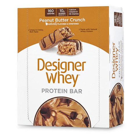 Designer Whey Protein Bars Peanut Butter Crunch - 12 Bars