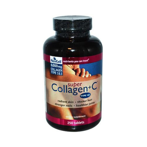 Neocell Super Collagen Plus C Type 1 And 3 - 6000 Mg - 250 Tablets