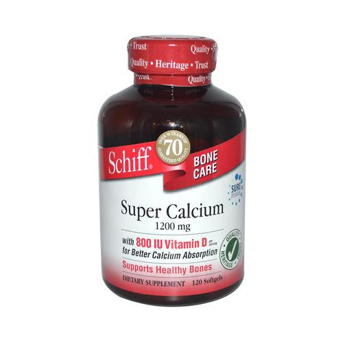 Schiff Super Calcium With Vitamin D - 1200 Mg - 120 Softgels