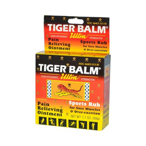 Tiger Balm Pain Relieving Ointment Ultra Strength - Non-staining - 1.7 Oz