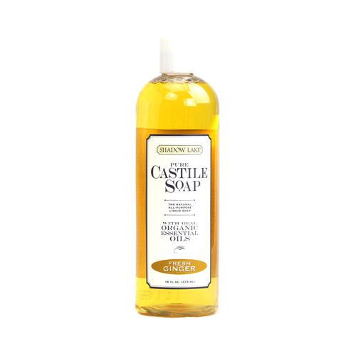 Shadow Lake Pure Castile Soap - Fresh Ginger - 16 Fl Oz - Case Of 6