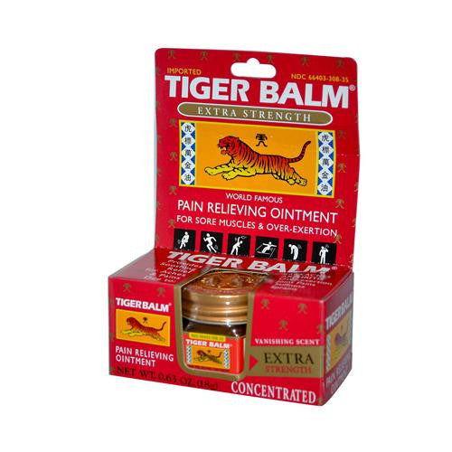 Tiger Balm Extra Strength Pain Relieving Ointment - 0.63 Oz - Case Of 6