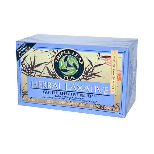 Triple Leaf Tea Herbal Laxative - 20 Tea Bags - Case Of 6