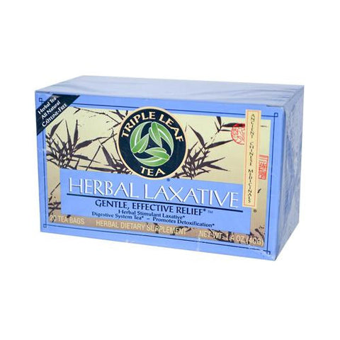 Triple Leaf Tea Herbal Laxative - 20 Tea Bags - Case Of 6