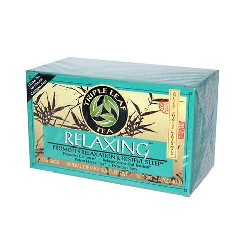 Triple Leaf Tea Relaxing Herb Tea - 20 Tea Bags - Case Of 6