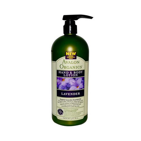 Avalon Organics Hand And Body Lotion Lavender - 32 Fl Oz