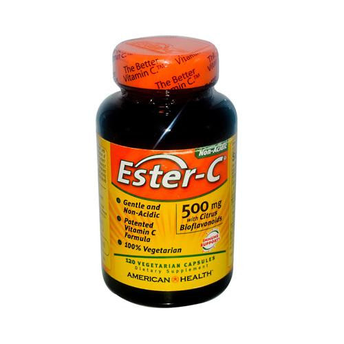 American Health Ester-c With Citrus Bioflavonoids - 500 Mg - 120 Vegetarian Capsules