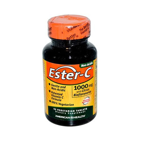 American Health Ester-c With Citrus Bioflavonoids - 1000 Mg - 45 Vegetarian Tablets