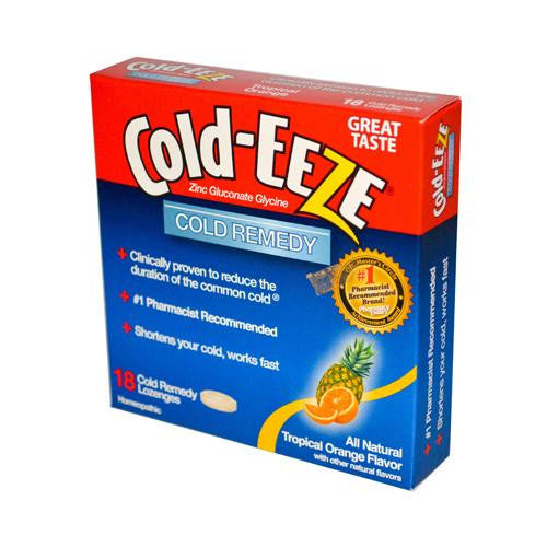 Cold-eeze Cold Remedy Lozenges Tropical Orange - 18 Lozenges