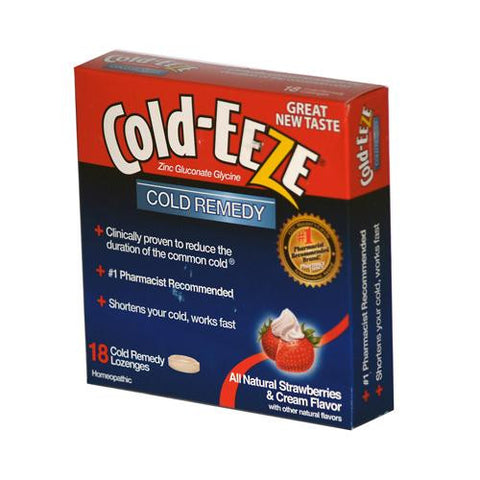 Cold-eeze Cold Remedy Lozenges Strawberries And Cream - 18 Lozenges