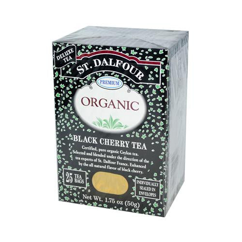 St Dalfour Organic Tea Black Cherry - 25 Tea Bags - Case Of 6