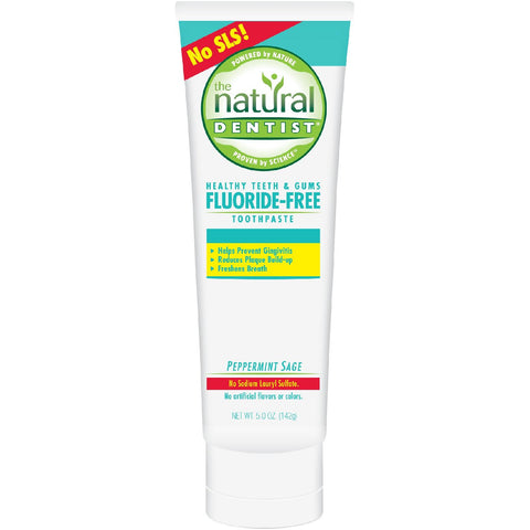 Natural Dentist Fluoride Free Toothpaste Pepperrmint Sage - 5 Oz