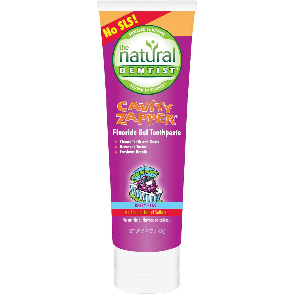 Natural Dentist Cavity Zapper Anticavity Gel Toothpaste Berry Blast - 5 Oz