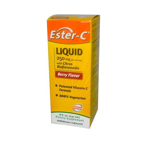 American Health Ester-c With Citrus Bioflavonoids Berry - 250 Mg - 8 Fl Oz