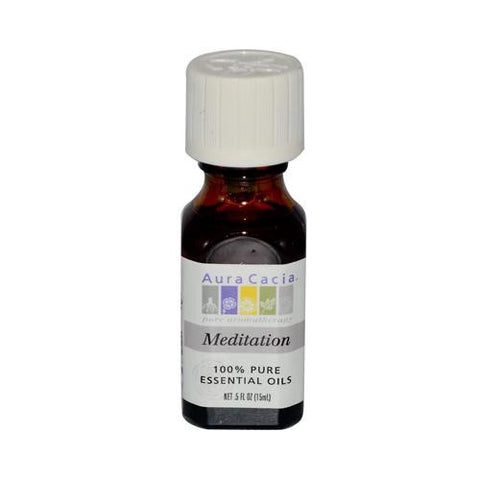 Aura Cacia Essential Oil Blend Meditation - 0.5 Fl Oz