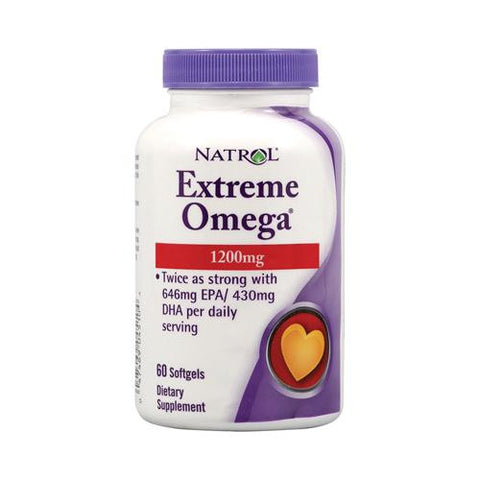 Natrol Extreme Omega - 1200 Mg - 60 Softgels