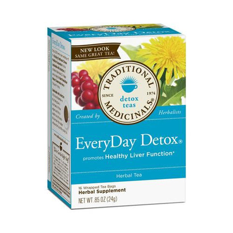 Traditional Medicinals Everyday Detox Herbal Tea - Case Of 6 - 16 Bags