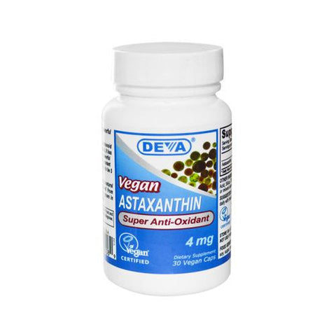 Deva Vegan Astaxanthin Super Antioxidant - 4 Mg - 30 Capsules