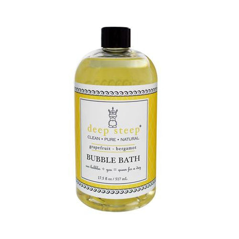 Deep Steep Bubble Bath Grapefruit Bergamot - 17 Fl Oz