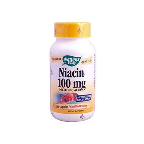 Nature's Way Niacin - 100 Mg - 100 Capsules