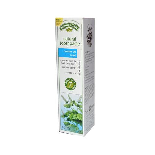 Nature's Gate Natural Toothpaste Creme De Mint Flouride Free - 6 Oz - Case Of 6