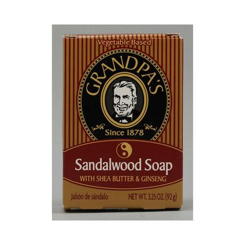 Grandpa's Sandalwood Bar Soap With Shea Butter And Ginseng - 3.25 Oz