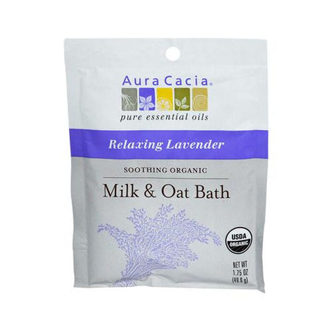 Aura Cacia Relaxing Lavender Milk And Oat Bath Organic - 1.75 Oz - Case Of 6