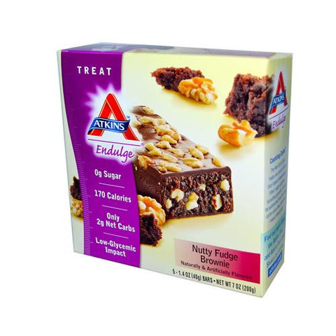 Atkins Endulge Bar Nutty Fudge Brownie - 5 Bars