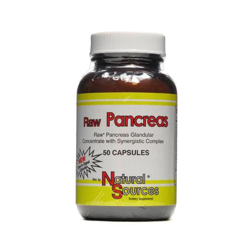 Natural Sources Raw Pancreas - 50 Capsules