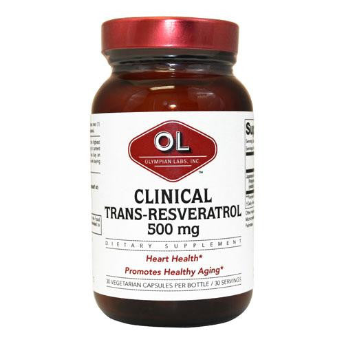 Olympian Labs Clinical Resveratrol - Extra Strength - 30 Vcaps