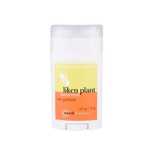 Earth Science Liken Plant Natural Deodorant Unscented - 2.5 Oz