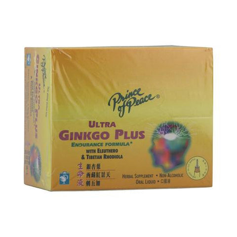 Prince Of Peace Ultra Ginkgo Plus Endurance Formula - 30 Vials