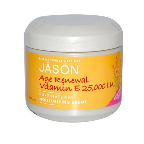 Jason Moisturizing Creme Vitamin E Age Renewal Fragrance Free - 25000 Iu - 4 Oz